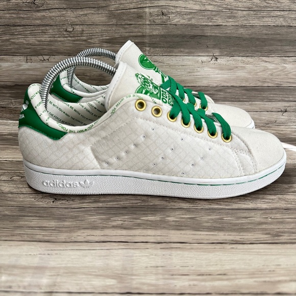 Adidas Other - Adidas Stan Smith Mens 8 Master Yoda Sneakers White Green Low Lace Up G12434
